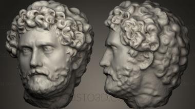 Busts and heads antique and historical (BUSTA_0130) 3D model for CNC machine